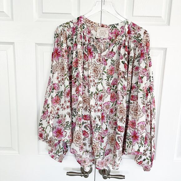 Johnny Was Isla Floral Button Down Shirt - Picture 4 of 9